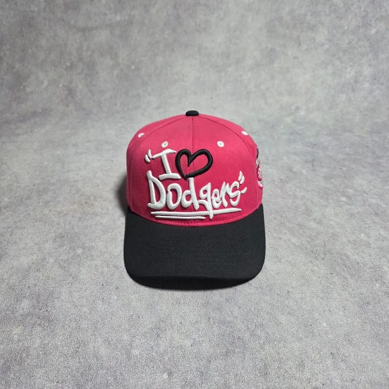 TOPI I LOVE DODGERS ADJUSTABLE CAPS OFFICIAL MAJOR LEAGUE BA photo 1