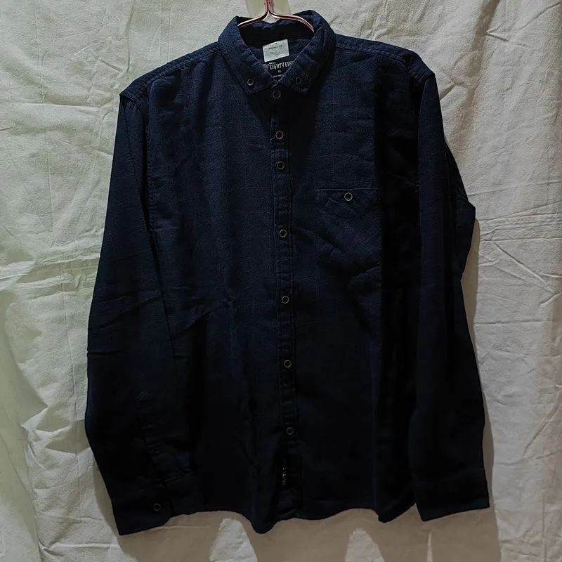 Minimalist Casual Shirt Wanita navy photo 1