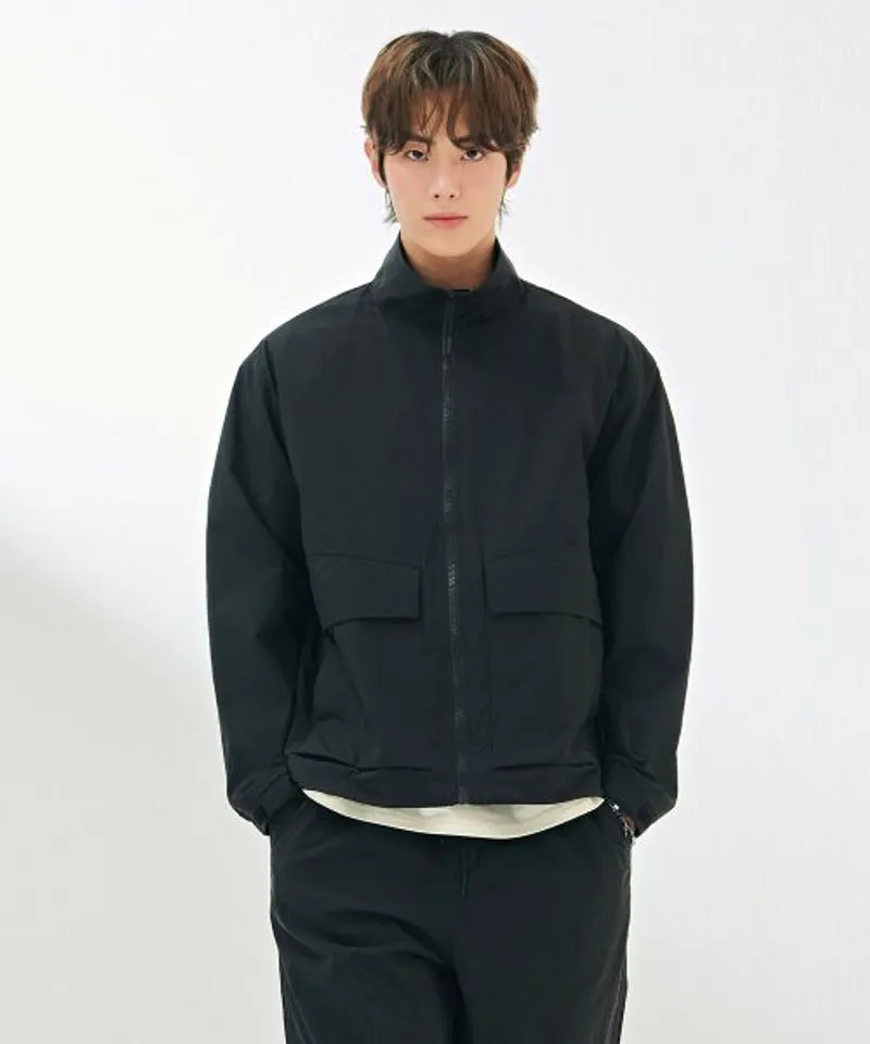 Sportswear Casual Windbreaker Pria black photo 1