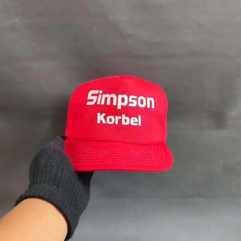 SIMPSON KORBEL - Topi Vintage Snapback Unisex Merah photo 1