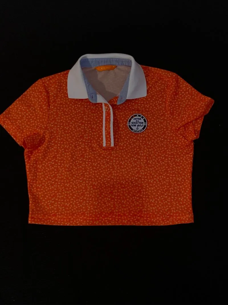 crop top orange  photo 1