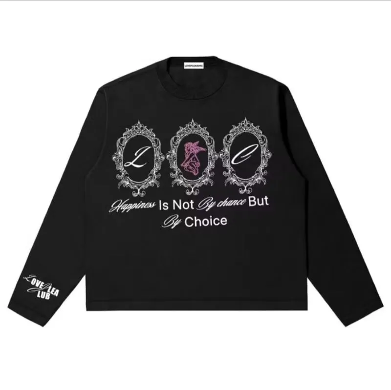 Y2K Skater T-shirt Pria black photo 1