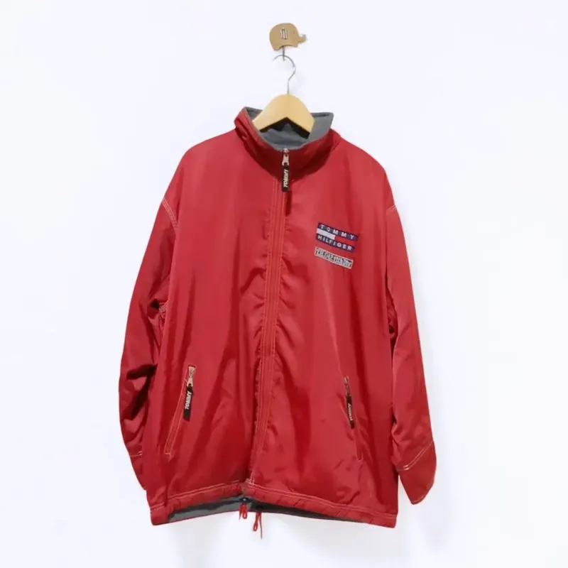 Vintage 90s Tommy Hilfiger Men's Sportswear Red Windbreaker  photo 1