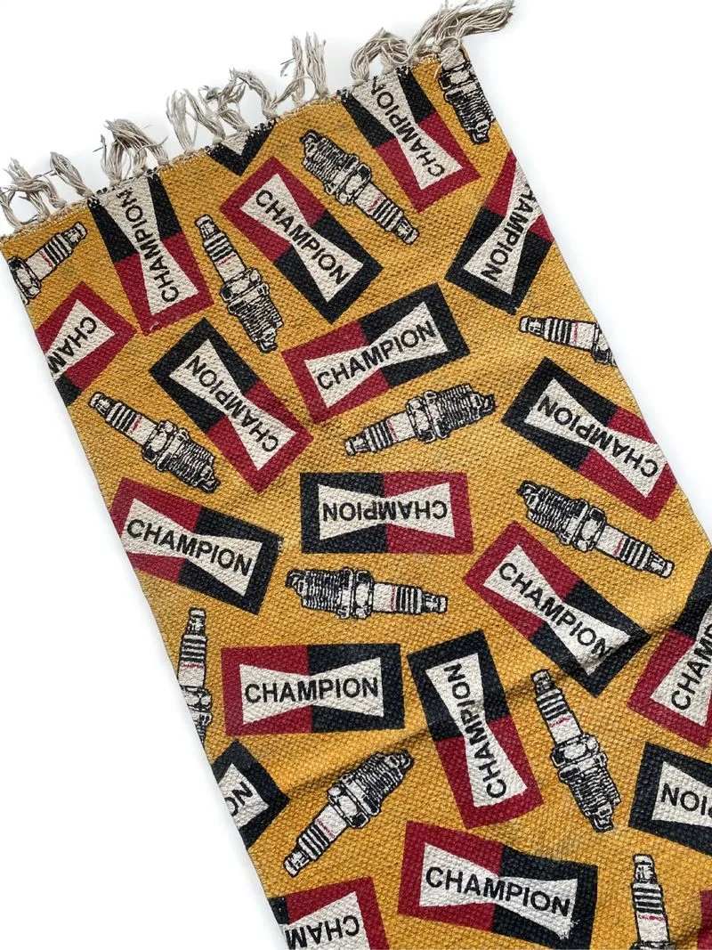 VTG Champion Spark Plug Rug photo 1