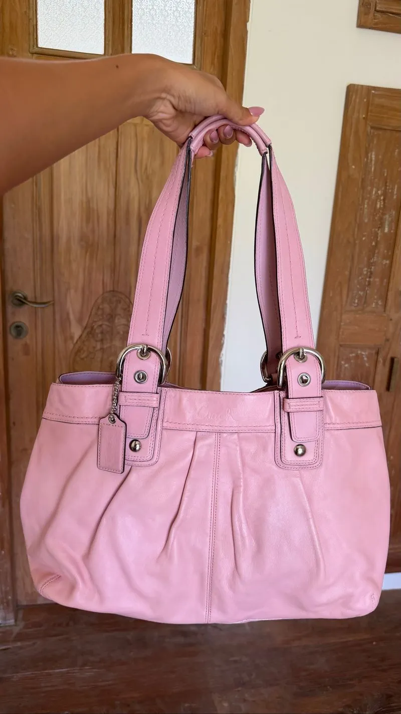 Pink coach vintage soho tote  photo 1