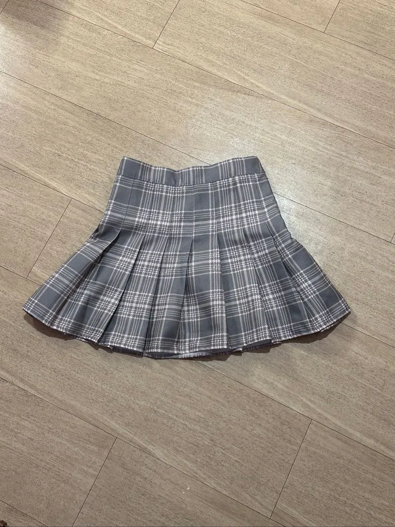 Tauple Plaid Pleated Skirt  photo 1