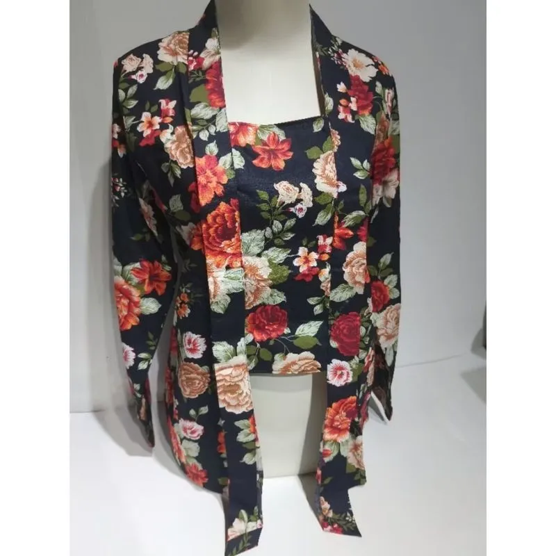 Kebaya Kutubaru Motif Bunga photo 1