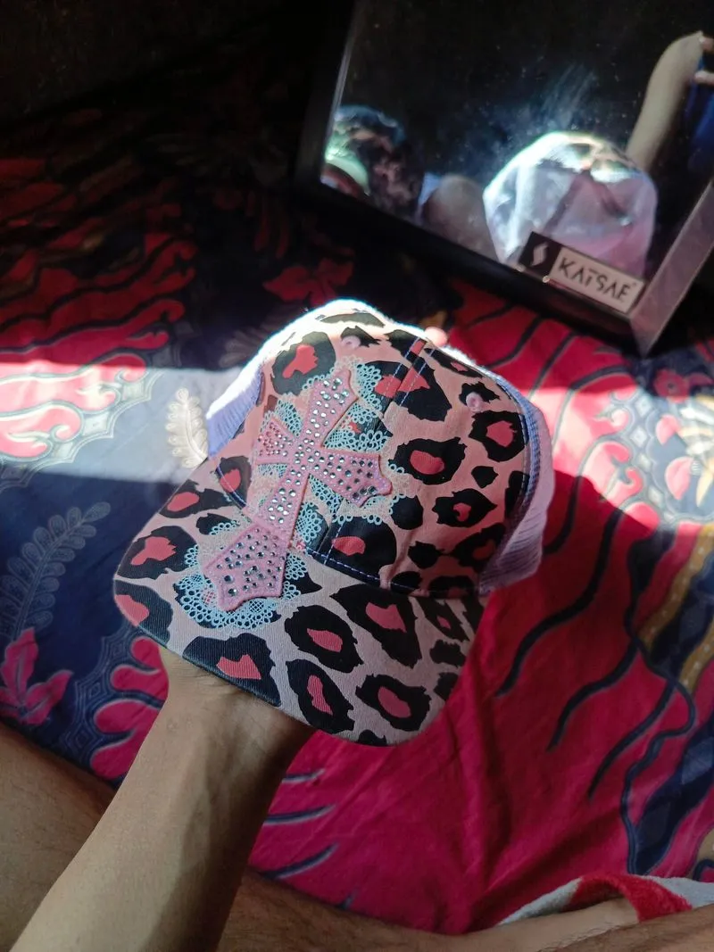 Leopard Truker hat Y2k photo 1