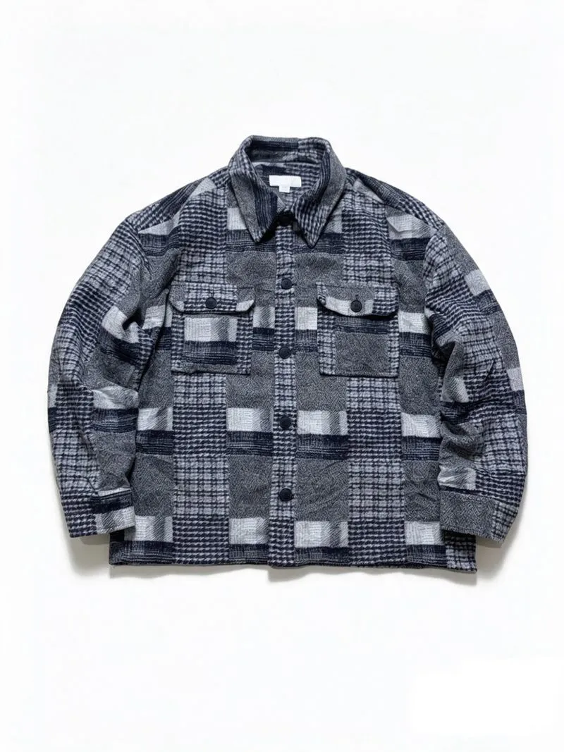 Zara Wool Blend Chekered Pattern Jacket photo 1