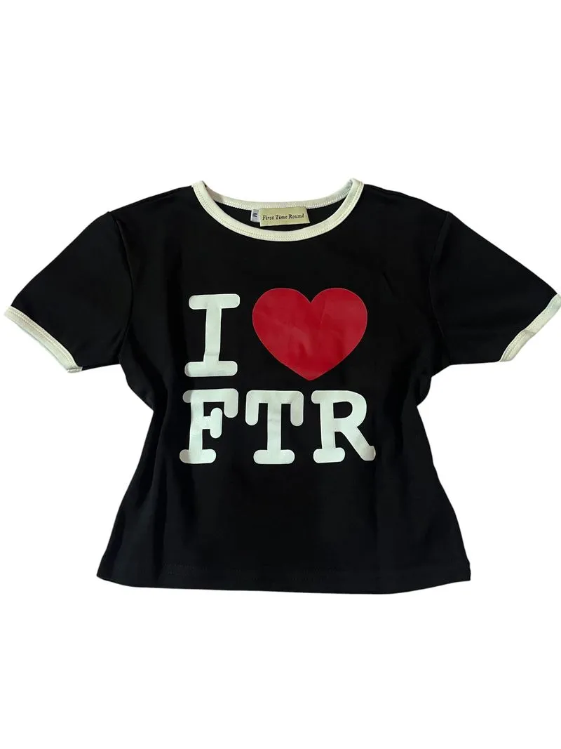 kaos crop top photo 1