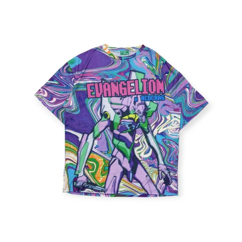 Anime Evangelion x Acdc Rag Unit 1 T Shirt  photo 1