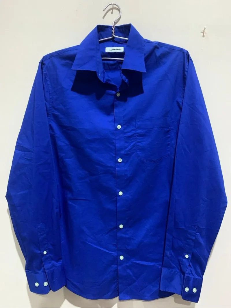 Calvin klein shirt | blue shirt | kemeja pria biru photo 1