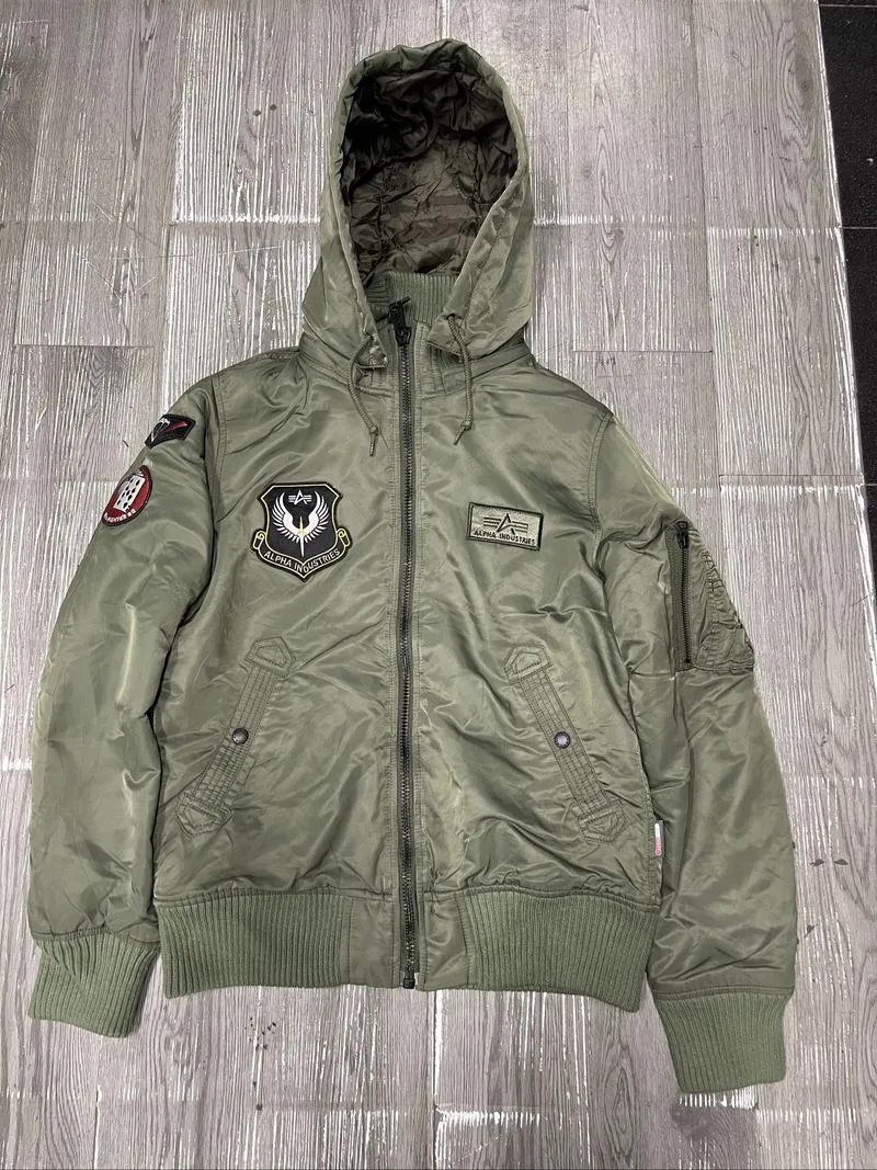 Alpha industries hooded rib jacket type MA-1 photo 1