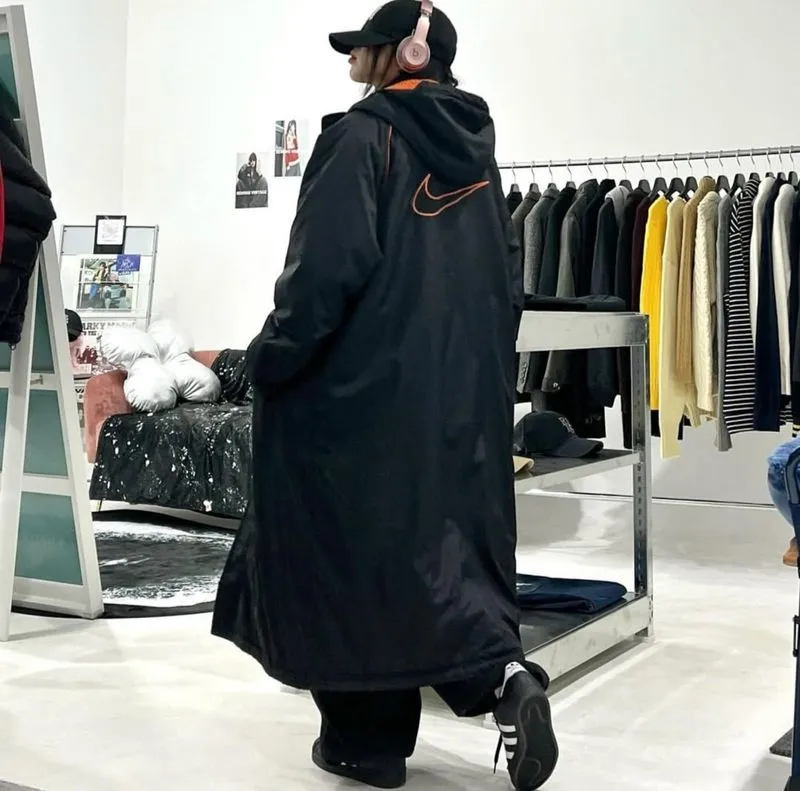 OVERSIZED - BIG LOGO NIKE LONG COAT photo 1