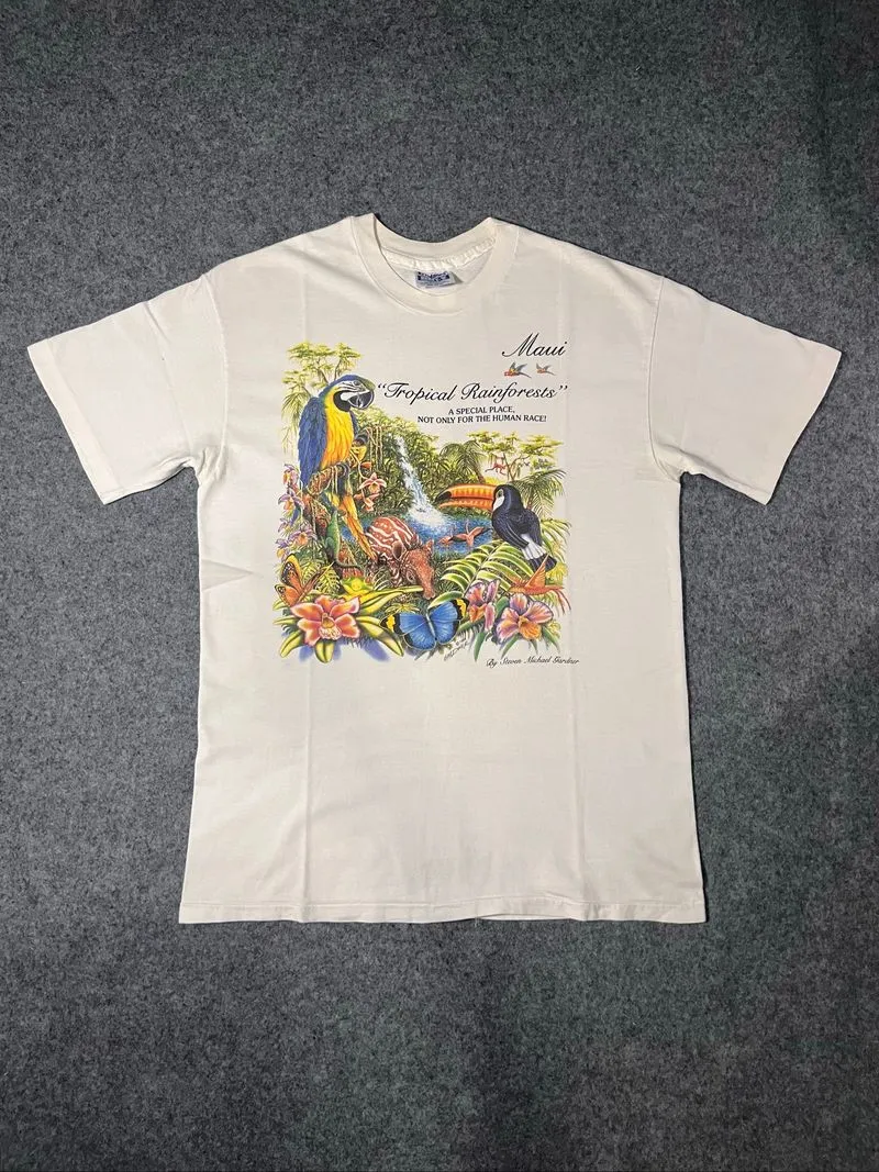 Rare Hanes Beefy-T Steven Michael Gardner Hidden Image Tee photo 1