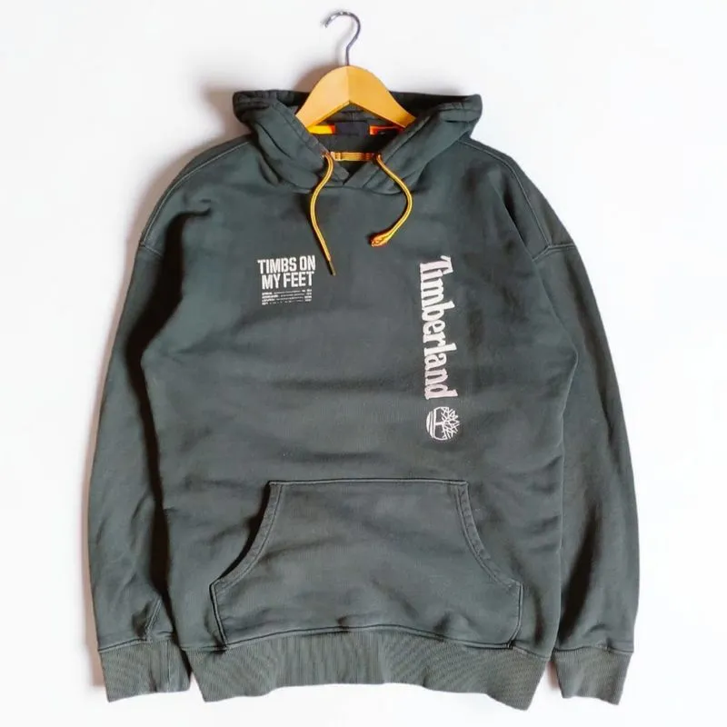 Jaket Hoodie Timberland Dark Green | Thriftshop photo 1