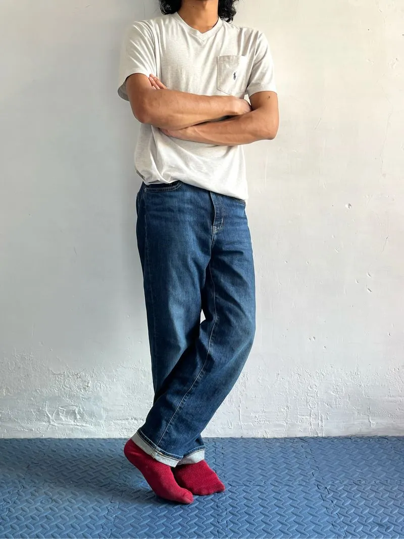Uniqlo Reguler Straight (chain stitch) —Fade Blue photo 1