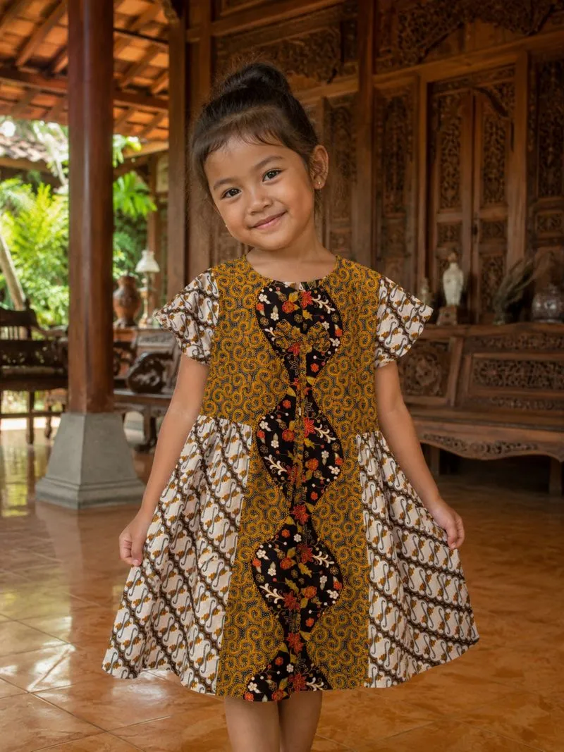 Dress batik anak  photo 1