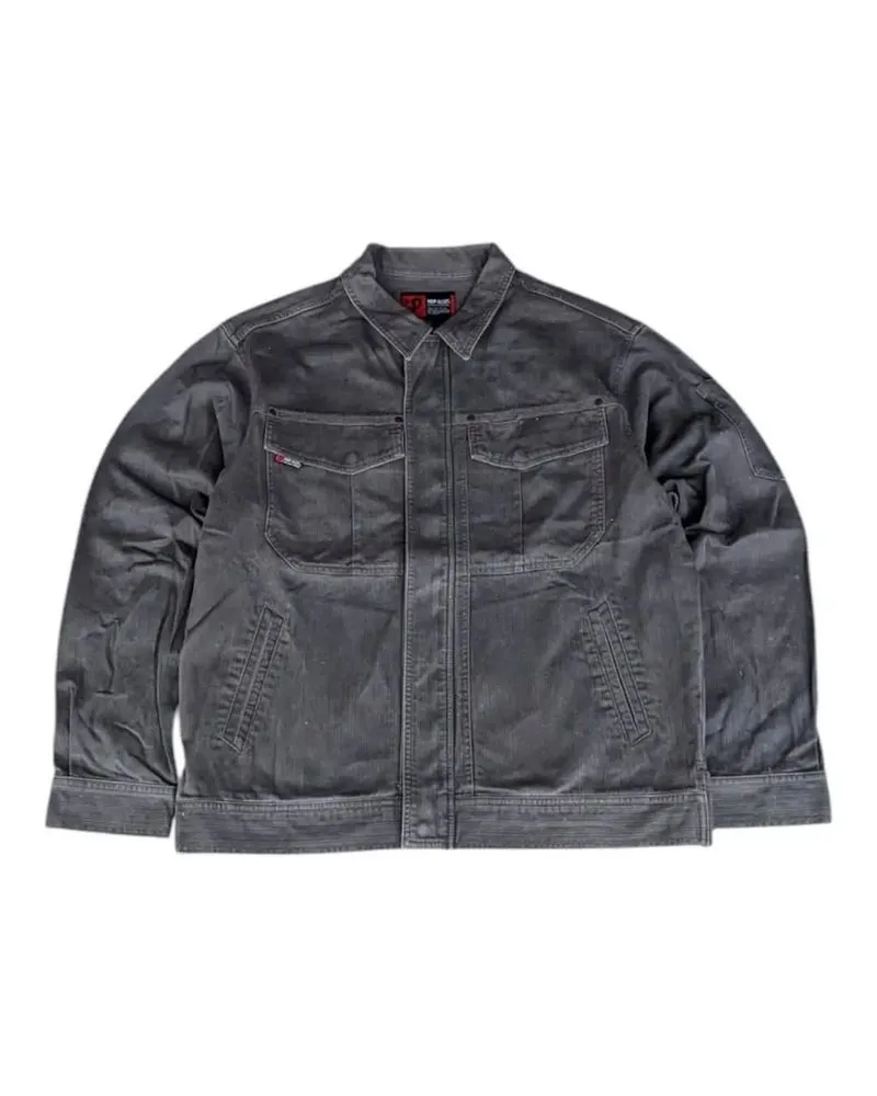 HOP SCOT - Jaket Jeans Denim Trucker Pria Size M photo 1