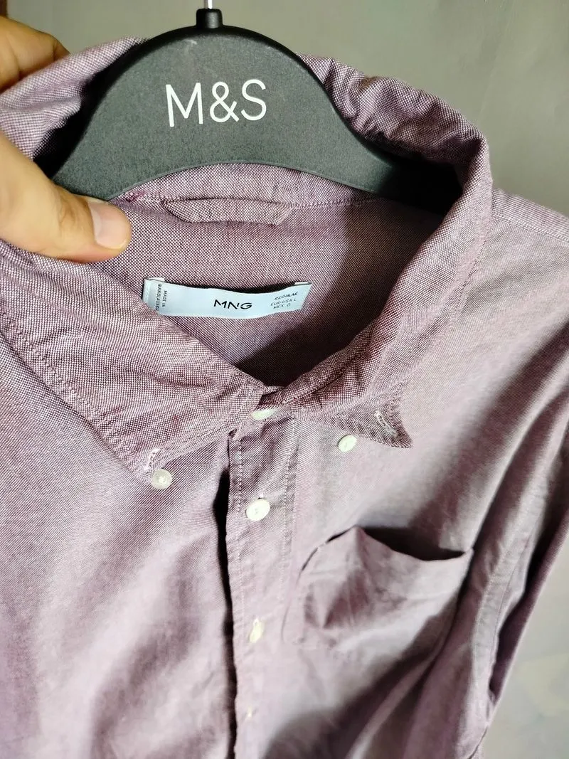 kemeja pria SIZE XL maroon MANGO man photo 1