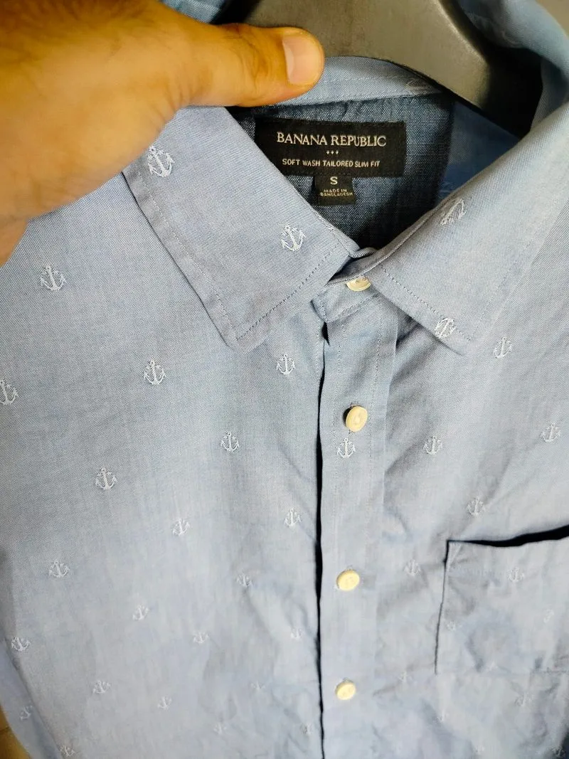 kemeja slim fit pria SIZE M kecil banana repuplic slim fit photo 1