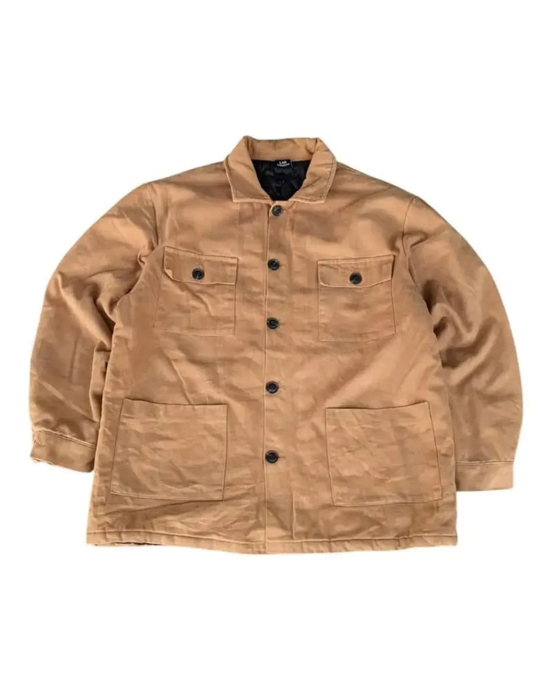 LAB STUDIO - Work Jaket Chore Denim Padded Coklat Size L photo 1