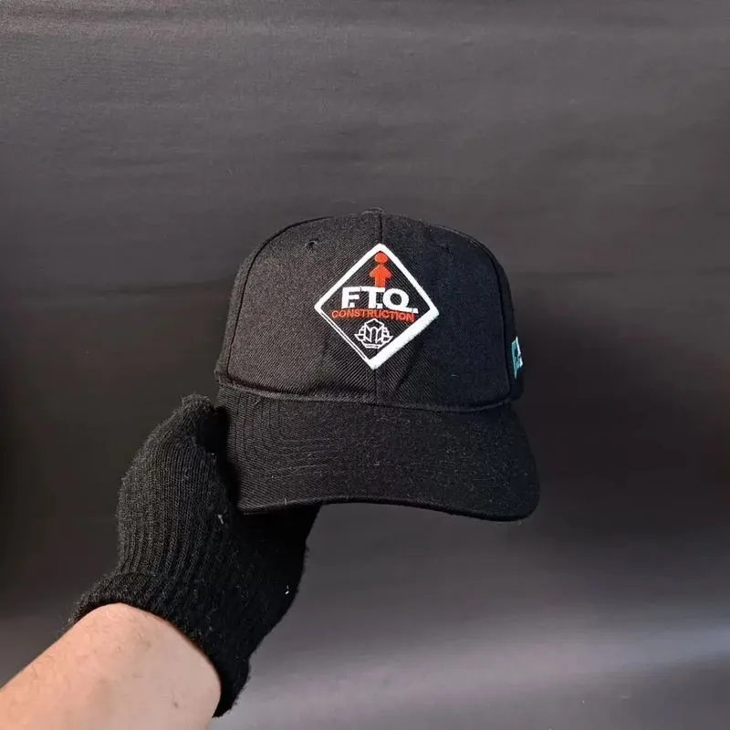 FTQ - Topi Simple Cap Unisex Hitam  photo 1