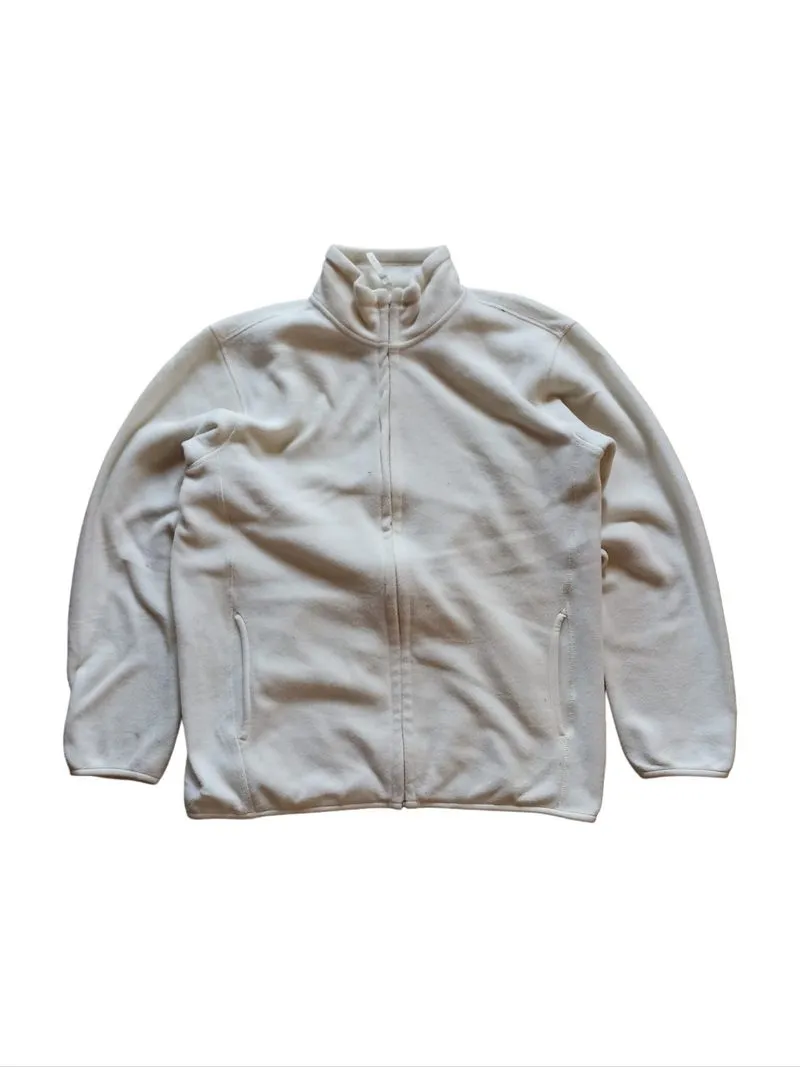 Uniqlo fleece white jacket photo 1