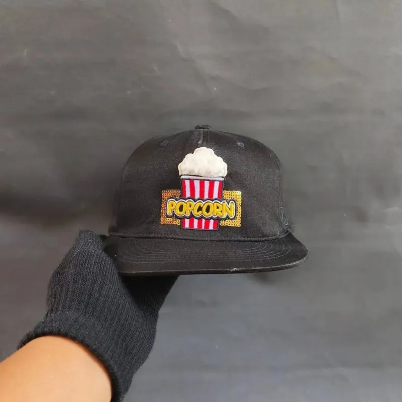 ELSTINKO - POPCORN - Topi Snapback Unisex Hitam photo 1