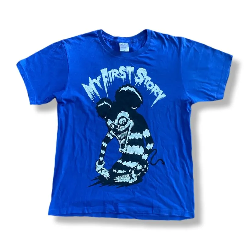 MY FIRST STORY INTACT RECORDS BLUE T-SHIRT | KAOS | NM18 photo 1