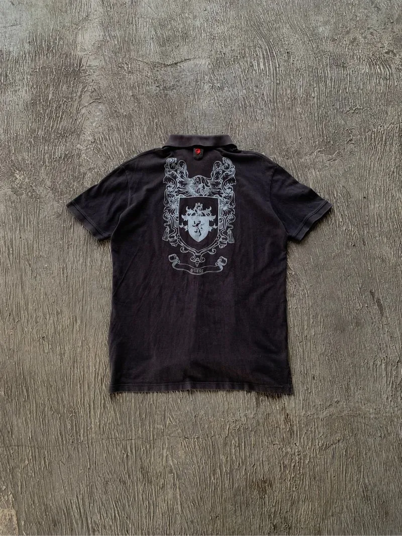 Item(s) : 2000s Japanese Guess Vkei Goth Polo Shirt photo 1