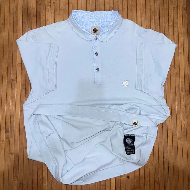 PRETTY GREEN CASUAL LIGHT BLUE EMBROIDERED LOGO SHORT SLEEVE photo 1