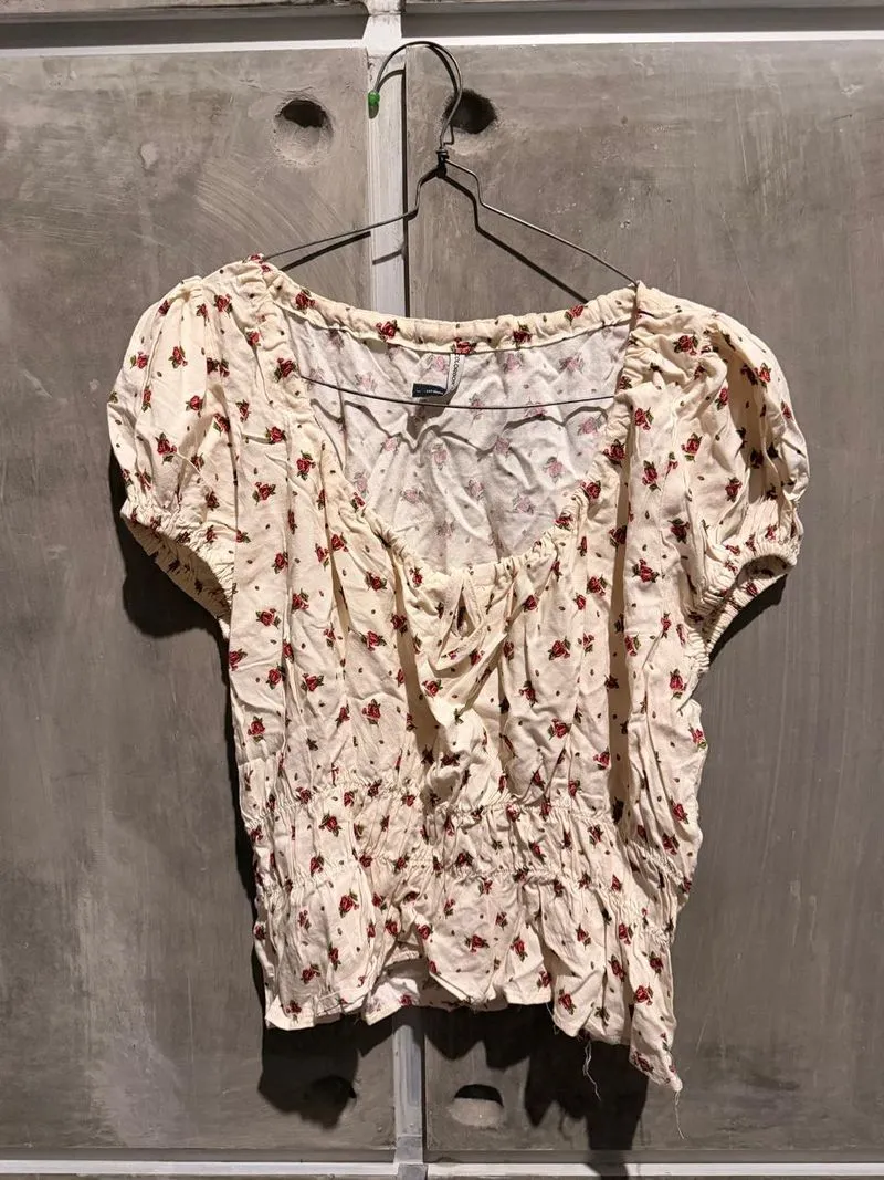 croptop colorbox motif bunga wanita photo 1