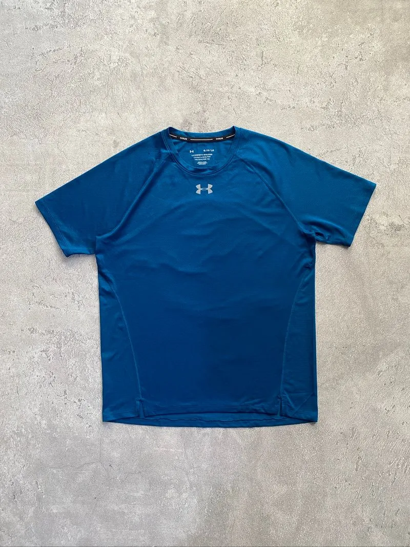 Under Armour Mens T-Shirt UA Run Qualifier HexDelta Short Sl photo 1