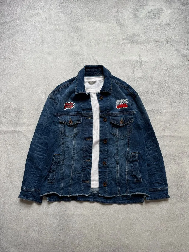TYPE 3 DENIM WORK JACKET (daft punk art) photo 1