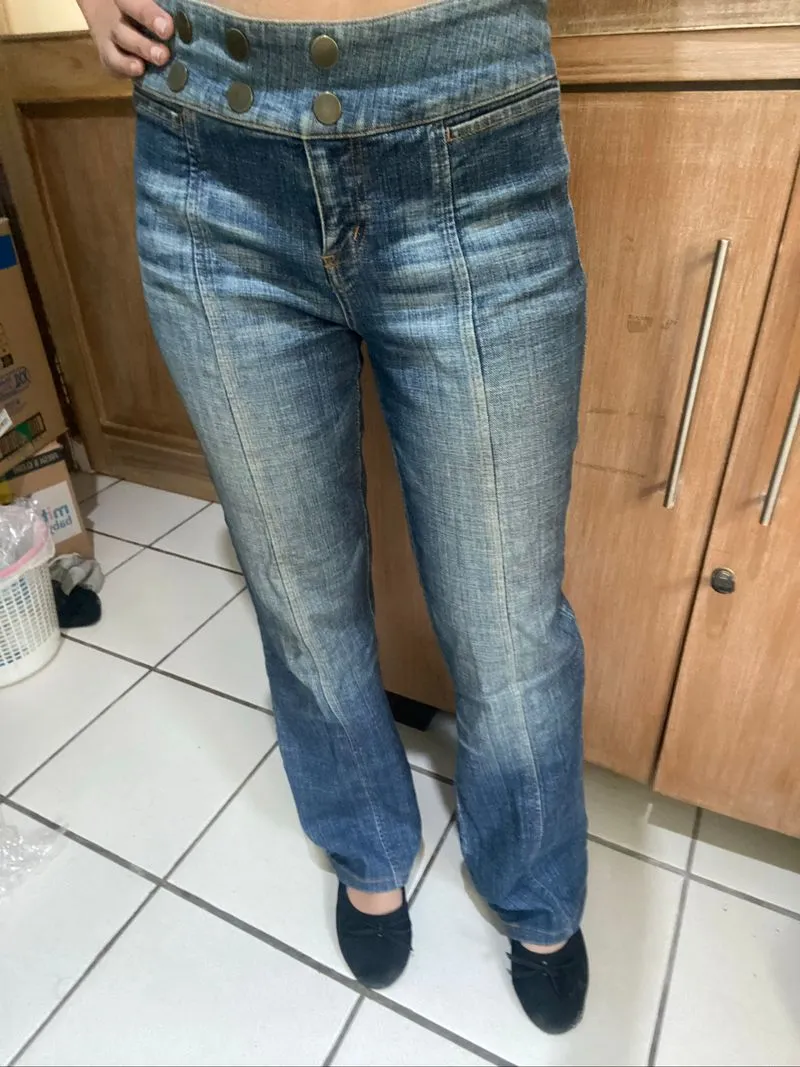 Bootcut Dark Blue Denim Dorothy Perkins Y2K photo 1
