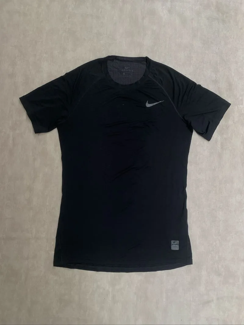 Nike pro jersey kaos running gym trail run tennis padel photo 1