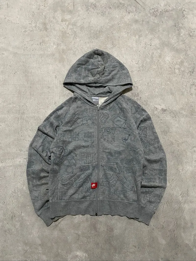 Nike Air embroidered & fullprint  Zip Hoodie photo 1