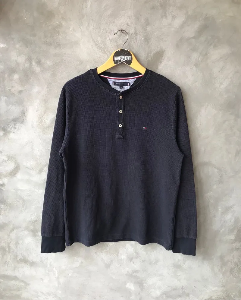 Longsleeve tommy hilfiger waffle henley photo 1