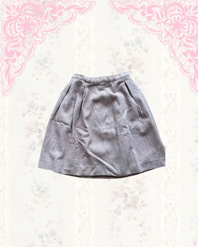 pink wool coquette skirt  photo 1