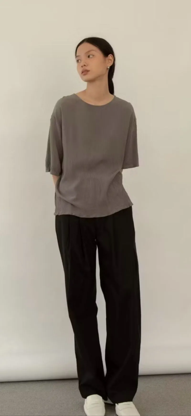 Shopatvelvet - Studio Now Daliah Top Grey photo 1