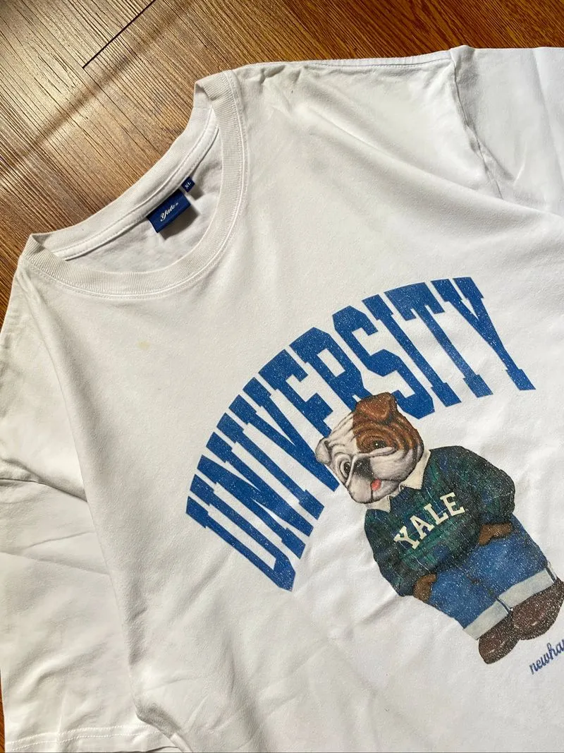 Kaos Art Putih Yale University photo 1