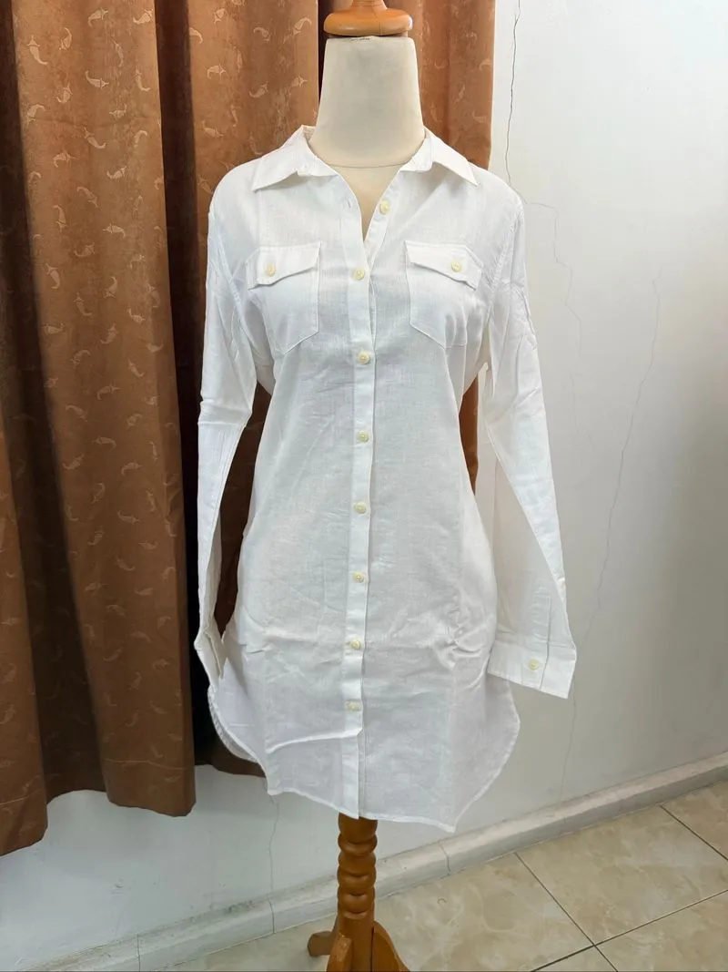 Shirts Giordano Linen color white photo 1