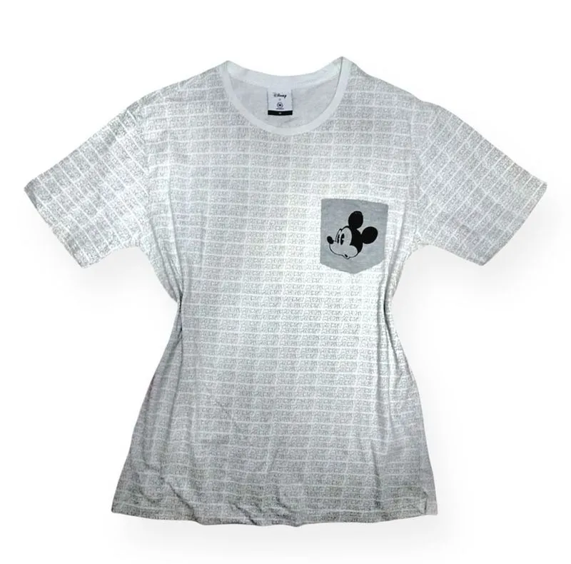 Disney Streetwear Casual T-shirt Pria white gray photo 1