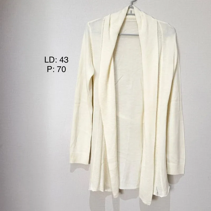 Cardigan Polos Outer Polos Cardigan Krem photo 1