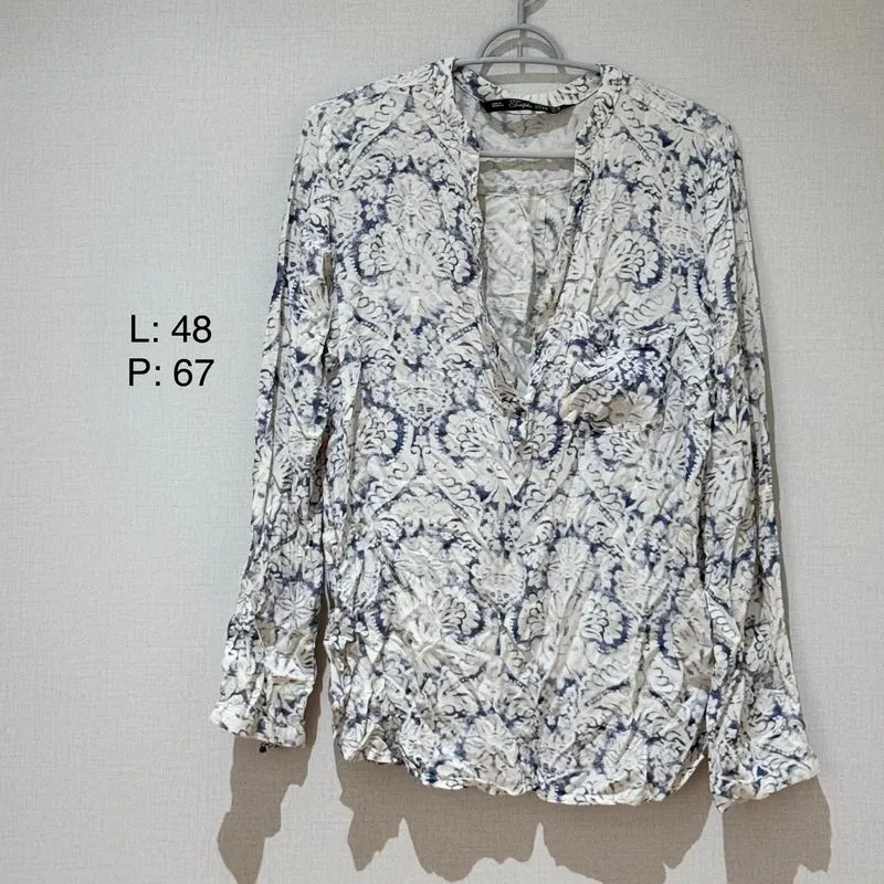 Blouse Wanita Blouse Batik Lengan Panjang  photo 1
