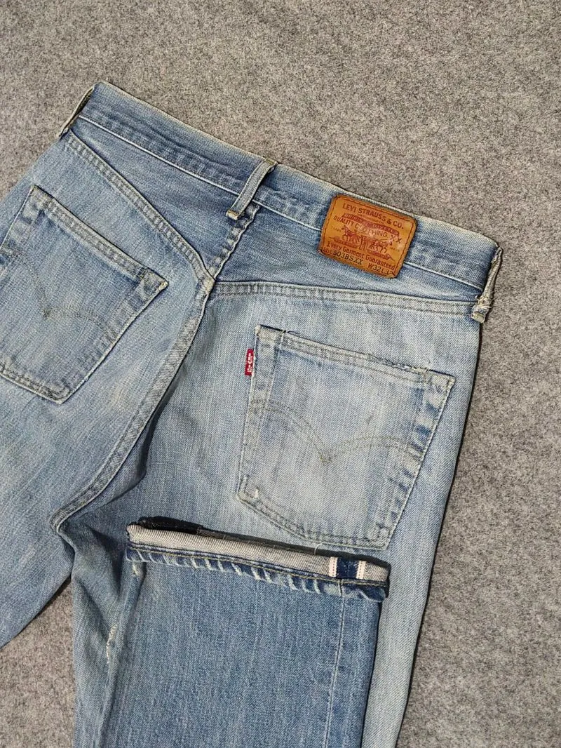 Vtg 90s Levis 503BSXX Distressed and Repaired Selvedge Denim photo 1
