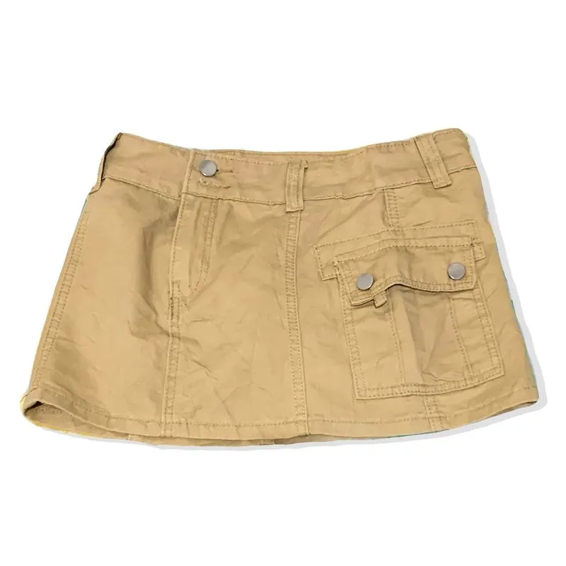 Rok Cargo Skirt Cream Miniskirt Shortskirt photo 1