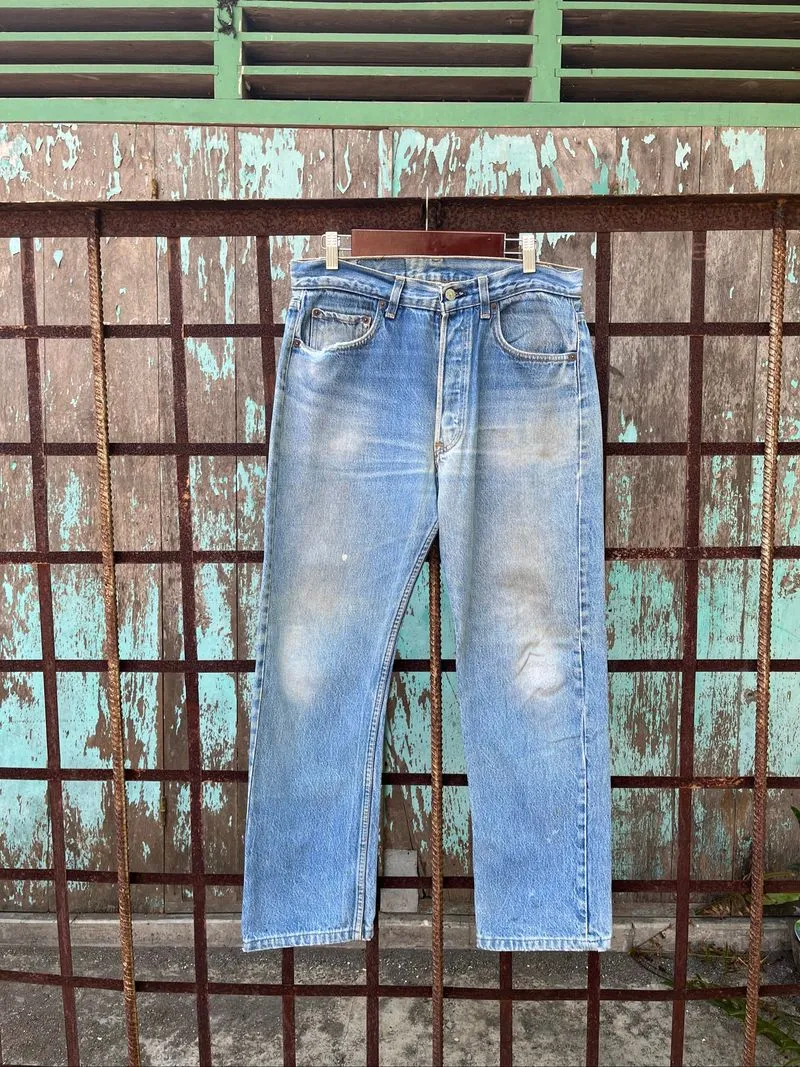 80s Levi’s 501-0115 Faded Reguler Straight Jeans photo 1