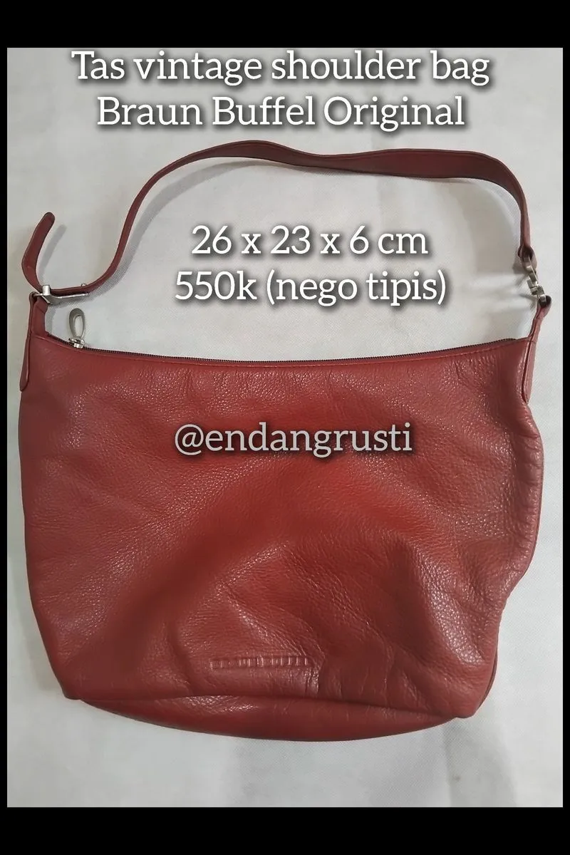 Tas kulit Braun Buffel - Vintage Shoulder Bag Preloved photo 1